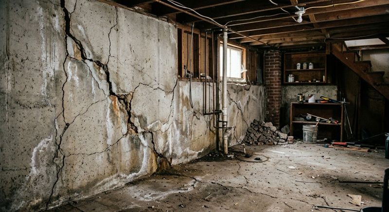 Basement Crack Repair in Woburn, MA
