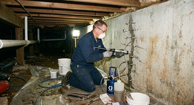 Basement Foundation Repair in Hingham, MA