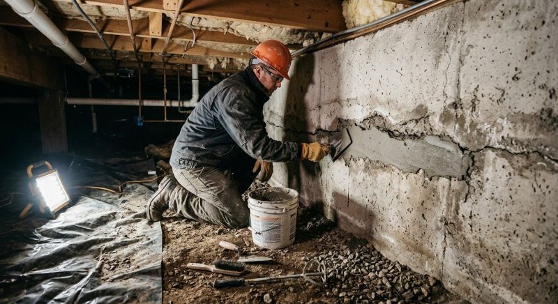 Basement Foundation Repair in Milton, MA