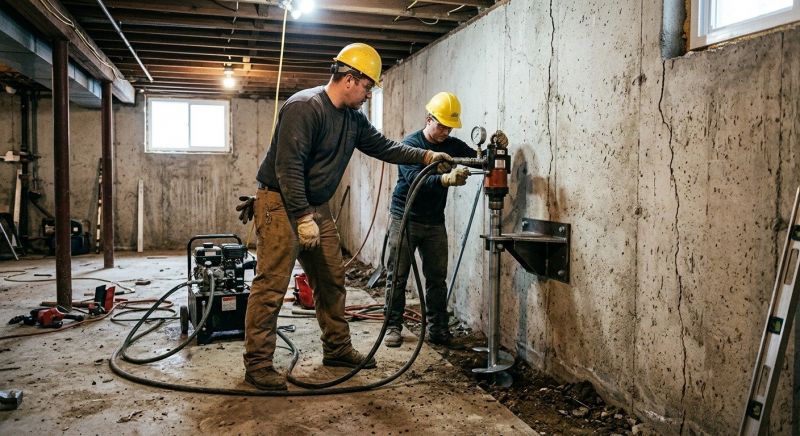 Basement Stabilization in Woburn, MA