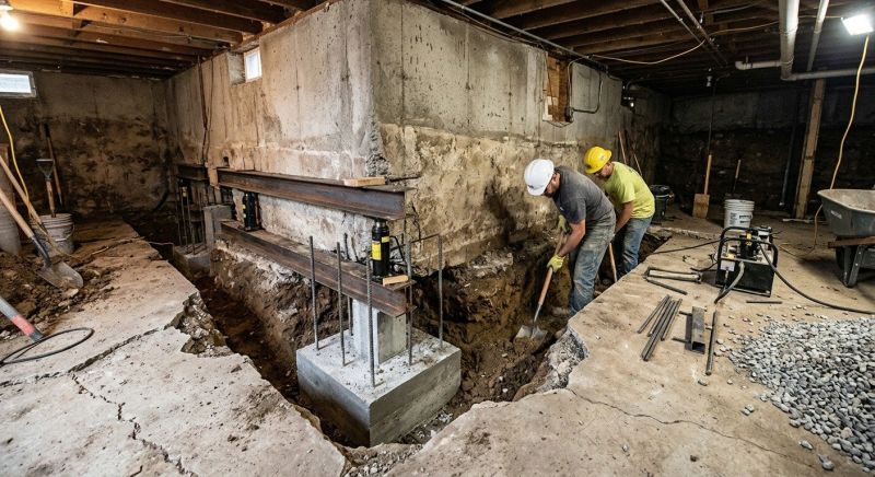 Basement Underpinning in Woburn, MA