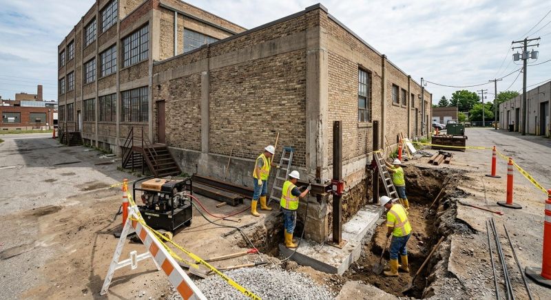 Building Foundation Repair in Brighton, MA