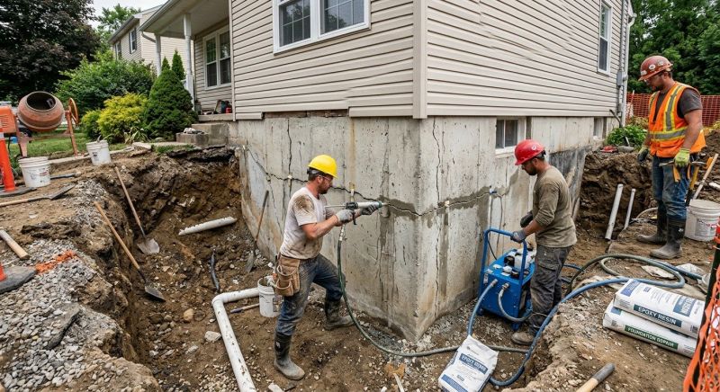 Cracked Foundation Repair in Arlington, MA