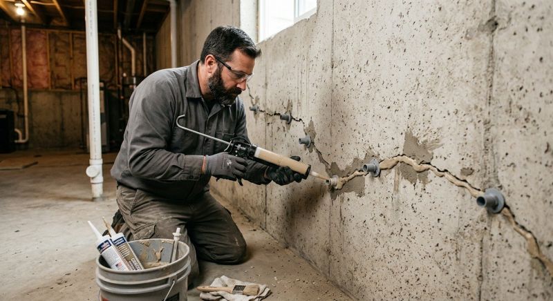 Cracked Foundation Repair in Ayer, MA