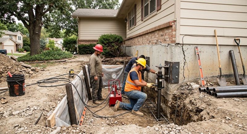 Cracked Foundation Repair in Brighton, MA