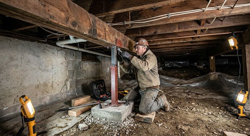 Crawlspace Foundation Repair in Acton, MA