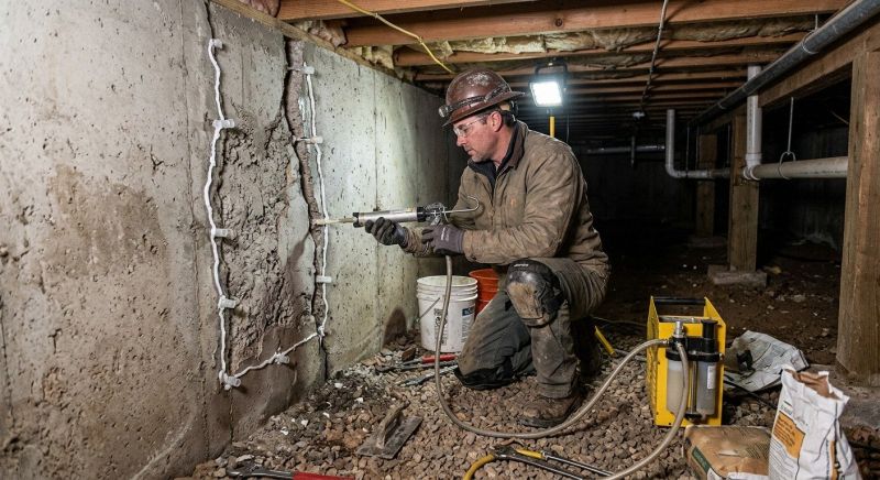 Crawlspace Foundation Repair in Groton, MA