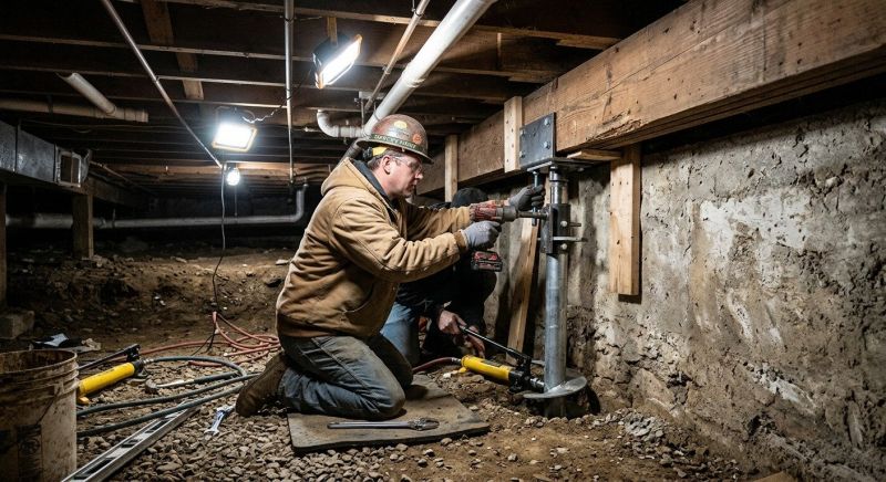 Crawlspace Foundation Repair in Hudson, MA