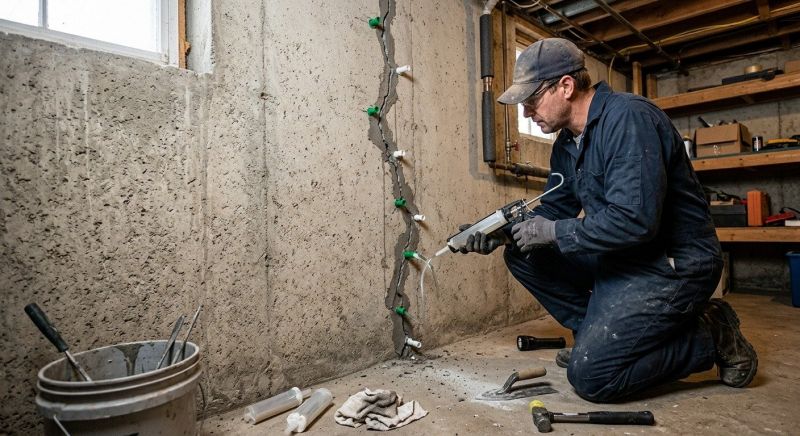 Foundation Crack Repair in Essex, MA