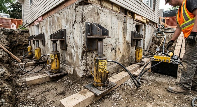 Foundation Jacking in Ashland, MA
