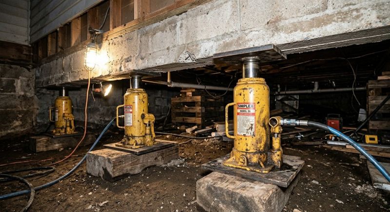 Foundation Jacking in Boxford, MA