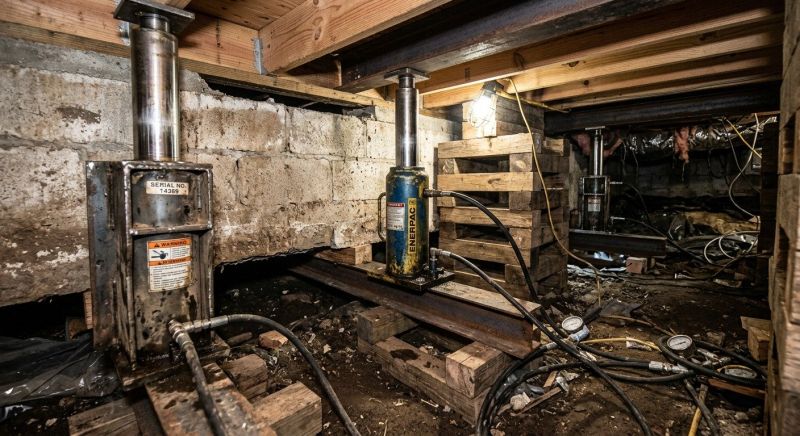 Foundation Jacking in Canton, MA