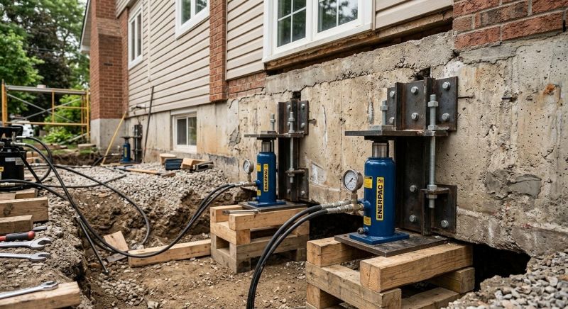 Foundation Jacking in Groton, MA