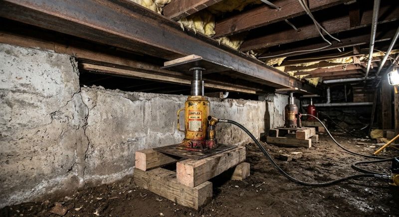 Foundation Jacking in Groveland, MA