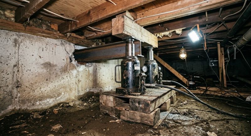 Foundation Jacking in Melrose, MA