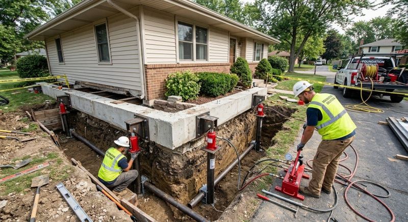 Foundation Jacking in Salem, NH