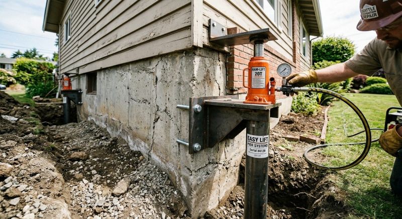Foundation Lifting in Brookline, MA