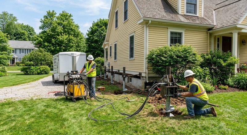 Foundation Lifting in Middlesex County, MA
