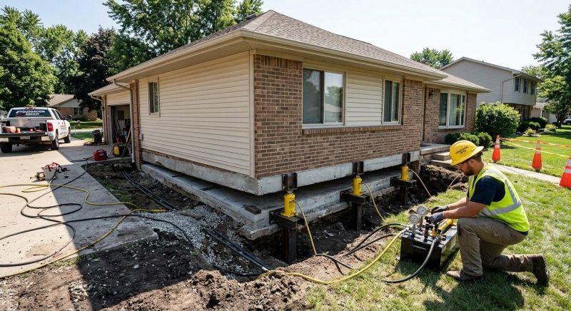 Foundation Lifting in Stow, MA