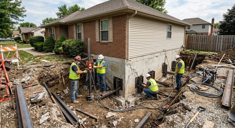 Foundation Pier Repair in Woburn, MA