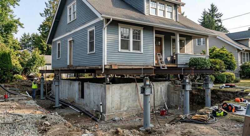 Foundation Raising in Hull, MA