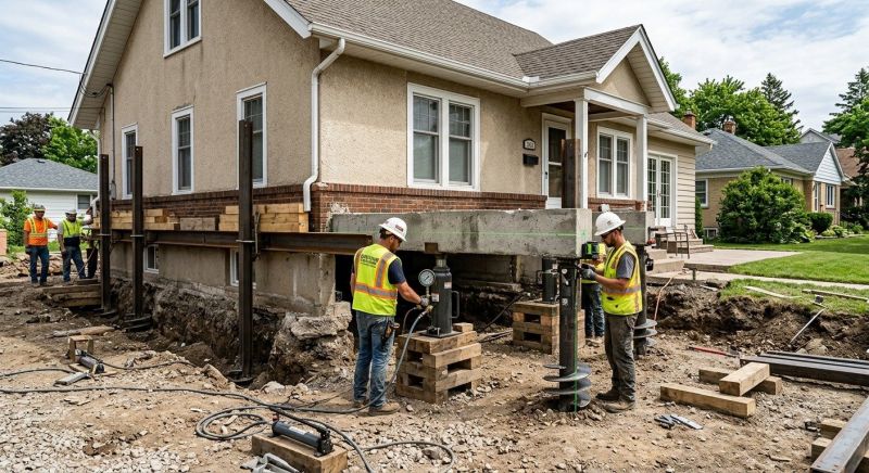 Foundation Releveling in Woburn, MA