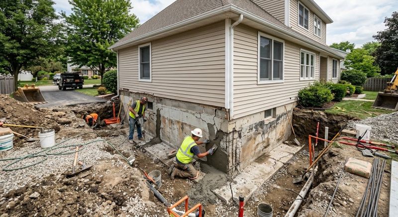 Foundation Restoration in Woburn, MA