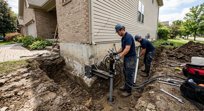 Foundation Settlement Repair in Woburn, MA