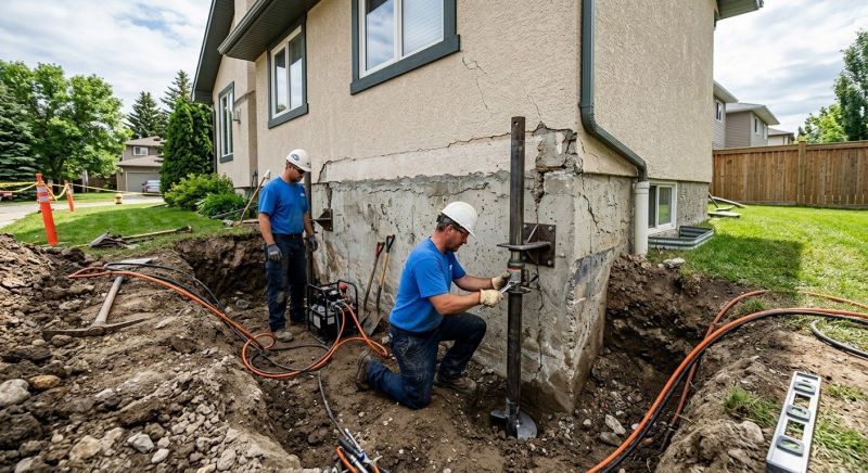 Helical Pile Installation in Woburn, MA