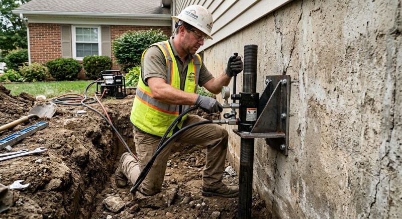 Home Foundation Leveling in Burlington, MA