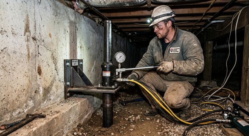 Settling Foundation Service in Westwood, MA