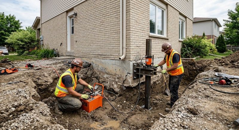 Sinking Foundation Lifting in Woburn, MA