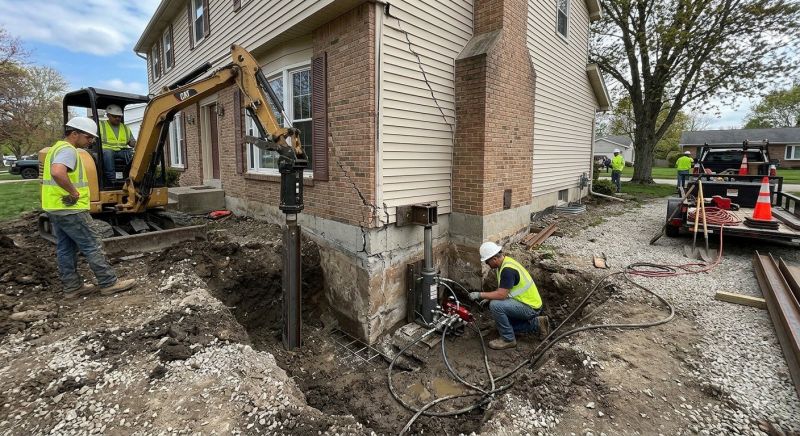 Sinking Foundation Repair in Arlington, MA