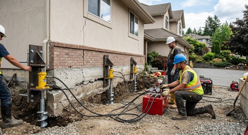 Sinking Foundation Repair in Chelsea, MA