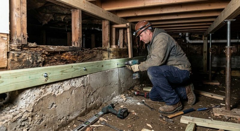 Sinking Foundation Repair in Medfield, MA