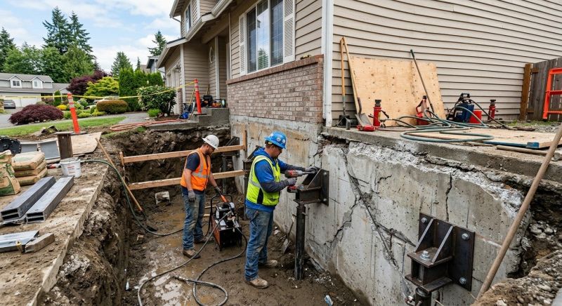 Structural Foundation Repair in Woburn, MA